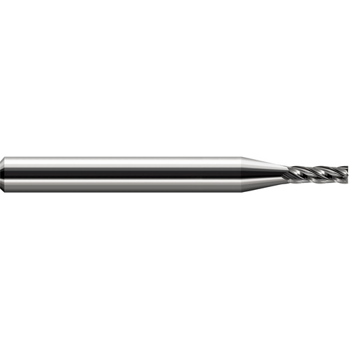 Miniature End Mills - Stub & Standard - 0.0300″ Cutter Diameter × 0.0900″ Length of Cut Carbide Square End Mill, 4 Flutes