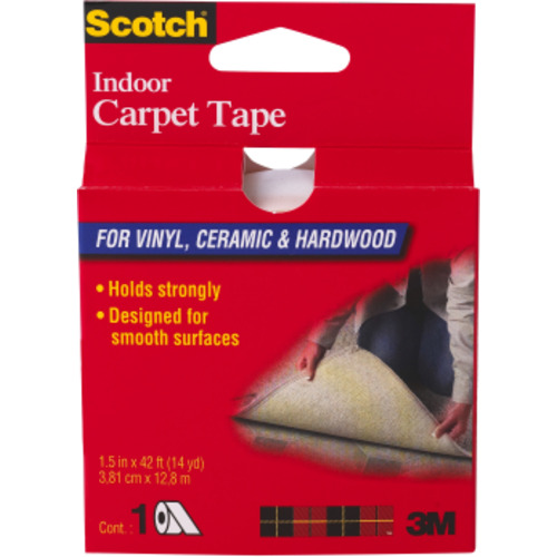 Scotch Indoor Carpet Tape CT2010 1.5″ × 42 ft (38.1 mm × 12.8 m) Carpet Tape